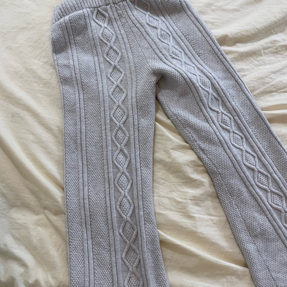 Wild Fable Textured Knit Pants in grey